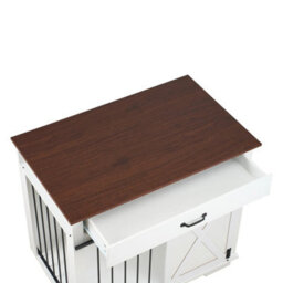 Dog Crate Furniture End Table Pet Puppy Kennel House Indoor Wooden Enclose Cage - thumbnail 2