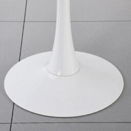 White Ceramic Dining Table Solid Metal Base Square Dinner Kitchen Furniture - thumbnail 5