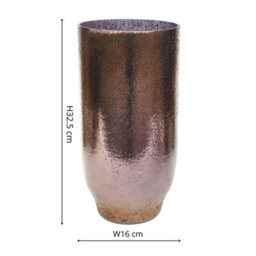 Ivyline Opulent Metallic Bronze Tall Vase H32.5Cm W16Cm - thumbnail 6