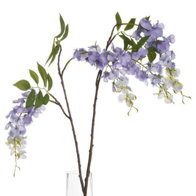 Hill Interiors Artificial Wisteria Plant Lilac (One Size) - image 1