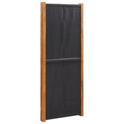 Berkfield Durable 3-Panel Room Divider Black 210X180 Cm - thumbnail 5