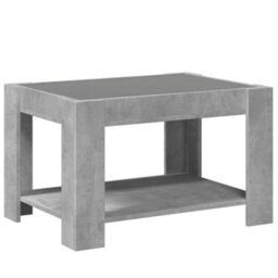 Berkfield Coffee Table With Led Concrete Grey 73X53X45 Cm Engineered Wood - thumbnail 8
