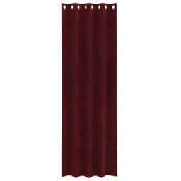 Walplus Curtains With Curtains 2 Pcs Wine Red 140 X 245 Cm Velvet - thumbnail 3