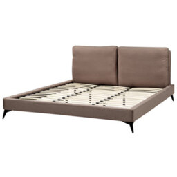 Beliani Bed Boucle Melle 180 X 200 Cm (Eu Super King) Brown - thumbnail 6