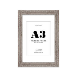 A3 Walnut Ornate Picture Frame (42 X 29.7Cm) With Mount For A4 Poster, Photo, Artwork, Gallery Wall Or Print - thumbnail 1