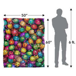 Royce Mcclure Silky Colourful Beetle Supersoft Blanket Multicoloured (152Cm X 127Cm) - thumbnail 6