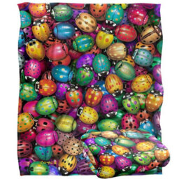 Royce Mcclure Silky Colourful Beetle Supersoft Blanket Multicoloured (152Cm X 127Cm) - thumbnail 2