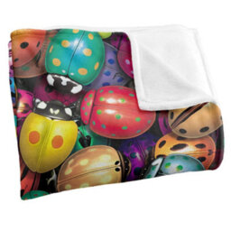 Royce Mcclure Silky Colourful Beetle Supersoft Blanket Multicoloured (152Cm X 127Cm) - thumbnail 3