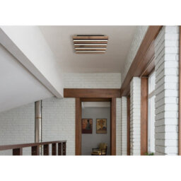 Luminosa Lighting Luminosa Hayden 30Cm Integrated Led Semi Flush Ceiling Light Matt Black Led 3000K - thumbnail 6