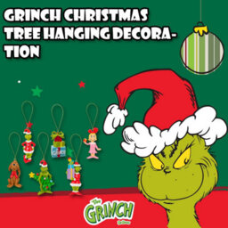 Grinch Christmas Tree Hanging 3D Decoration 6.5 X 4Cm Variety 6 Pack - thumbnail 7
