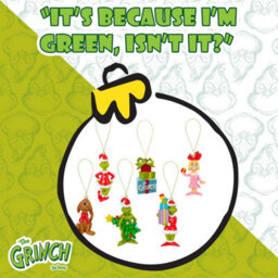 Grinch Christmas Tree Hanging 3D Decoration 6.5 X 4Cm Variety 6 Pack - thumbnail 5