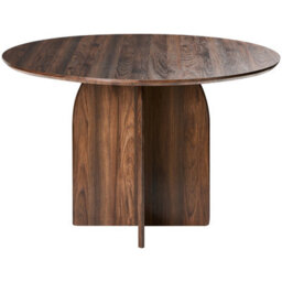 Beliani Dining Table Yarra Dark Brown 120 Cm 120 Cm - thumbnail 4