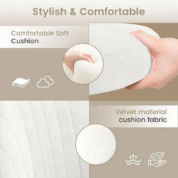 White Windsor Dressing Stool Soft Seat - thumbnail 7
