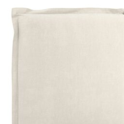 Wyld Haus Wexford 3Ft Single Bed - Ivory Linen Upholstered Pillow Headboard - thumbnail 4