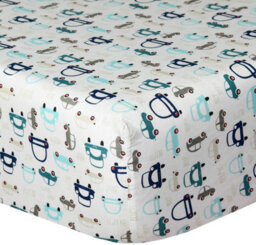 Smart Living Soft & Breathable Nursery Cars Organic Cotton Crib Sheet