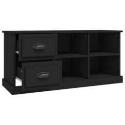 Berkfield Durable Tv Cabinet Black 102X35.5X47.5 Cm Engineered Wood - thumbnail 7