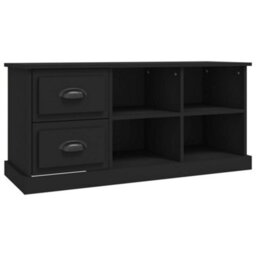 Berkfield Durable Tv Cabinet Black 102X35.5X47.5 Cm Engineered Wood - thumbnail 1