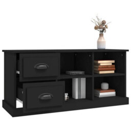 Berkfield Durable Tv Cabinet Black 102X35.5X47.5 Cm Engineered Wood - thumbnail 5