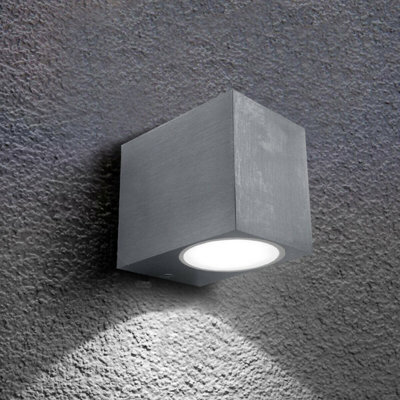 CGC Lighting Cgc Tiago Grey Small Square Garden Porch Outdoor Wall Spotlight - image 1