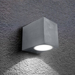 CGC Lighting Cgc Tiago Grey Small Square Garden Porch Outdoor Wall Spotlight - thumbnail 1