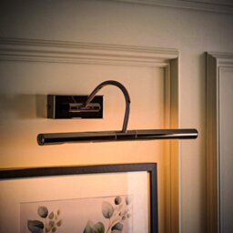 Valuelights Capri Black Chrome Mains Powered Twin Picture Wall Light - thumbnail 2