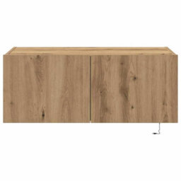 Berkfield Tv Wall Cabinet With Led Lights Artisan Oak 80X35X31 Cm - thumbnail 7