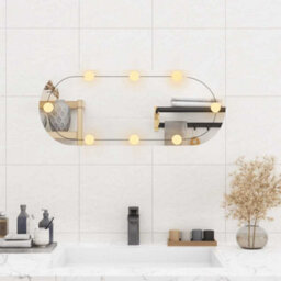 Walplus Wall Mirror With Led Lights 30X70 Cm Glass Oval - thumbnail 3