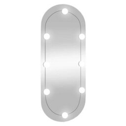 Walplus Wall Mirror With Led Lights 30X70 Cm Glass Oval - thumbnail 2