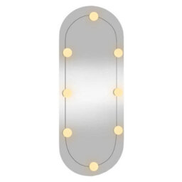 Walplus Wall Mirror With Led Lights 30X70 Cm Glass Oval - thumbnail 4