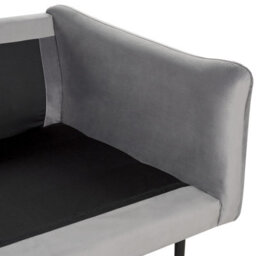 Beliani Sofa 3 Seater Vinterbro Velvet Grey - thumbnail 9