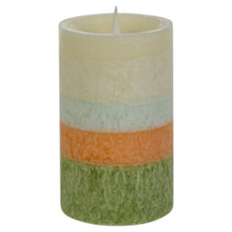 Urbn-Living Set Of 3 Led Flameless Pillar Candles Flickering Battery Operated Real Wax Unscented - thumbnail 7