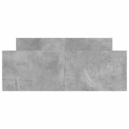 Berkfield Bed Frame With Headboard And Footboard Concrete Grey 120X190 Cm - thumbnail 4