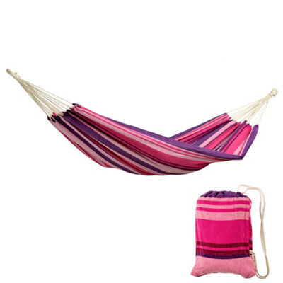 Amazonas Tahiti Candy Single Garden Hammock Weather Resistant Elltex Fabric Pink Purple 120Kg - image 1