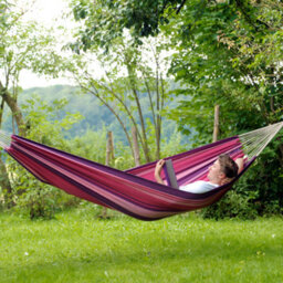 Amazonas Tahiti Candy Single Garden Hammock Weather Resistant Elltex Fabric Pink Purple 120Kg - thumbnail 5