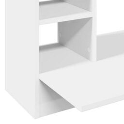 Berkfield Wall-Mounted Desk White 105X48X75 Cm Engineered Wood - thumbnail 8