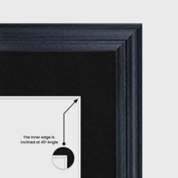 AK Frames 12X12 Black Classic Multi Photo Frame With Black Mount - Holds 4 Apertures (4X) 6X4 Photos - thumbnail 7