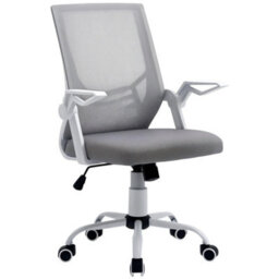 Mesh Swivel Office Chair Task Computer Chair   Lumbar Support, Grey - thumbnail 1