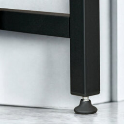 FURNOLD Industrial Rustic 2 Tier Computer Desk With Storage Shelf - thumbnail 5