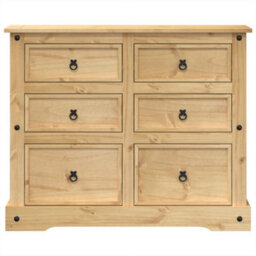 Berkfield Chest Of Drawers Corona 110X43X91 Cm Solid Wood Pine - thumbnail 4