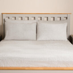 OHS Teddy Fleece Pillowcase Cover Bedding Set 4 X Thermal, 50 X 75Cm -  Natural - thumbnail 4