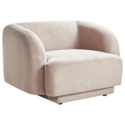 Beliani  Armchair Skjanes Fabric Taupe