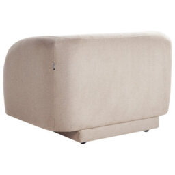 Beliani  Armchair Skjanes Fabric Taupe - thumbnail 4