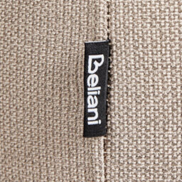 Beliani  Armchair Skjanes Fabric Taupe - thumbnail 5