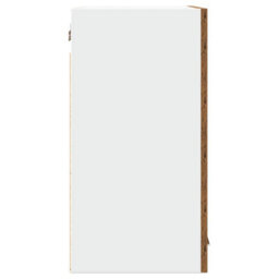 Berkfield Kitchen Wall Cabinet With Glass Door Old Wood 60X31X60 Cm - thumbnail 5