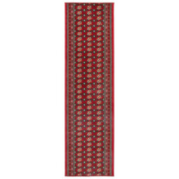 Bravich Red Bokhara Hard Wearing Runner Mat - Texas - 60X180Cm (2'x6') - thumbnail 7