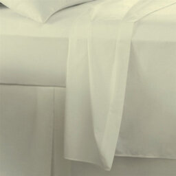 Homespace Direct Ltd 400 Thread Count 100% Egyptian Cotton Flat Sheets Cream - thumbnail 2