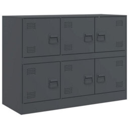 Walplus Sideboard Anthracite 99X39X73 Cm Steel - thumbnail 2