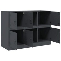 Walplus Sideboard Anthracite 99X39X73 Cm Steel - thumbnail 7