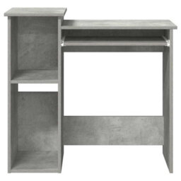 Berkfield Desk With Shelves Concrete Grey 84X40X78 Cm Engineered Wood - thumbnail 5
