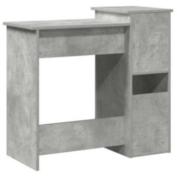 Berkfield Desk With Shelves Concrete Grey 84X40X78 Cm Engineered Wood - thumbnail 7